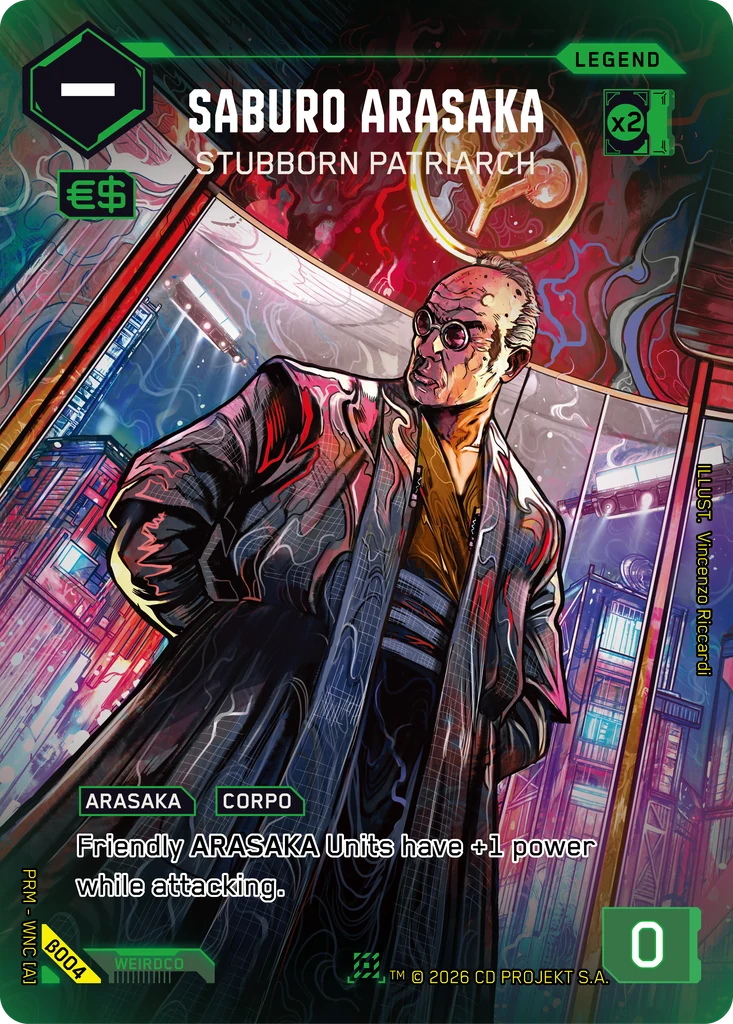 Saburo Arasaka — Stubborn Patriarch — Box Toppers — Beta #β004