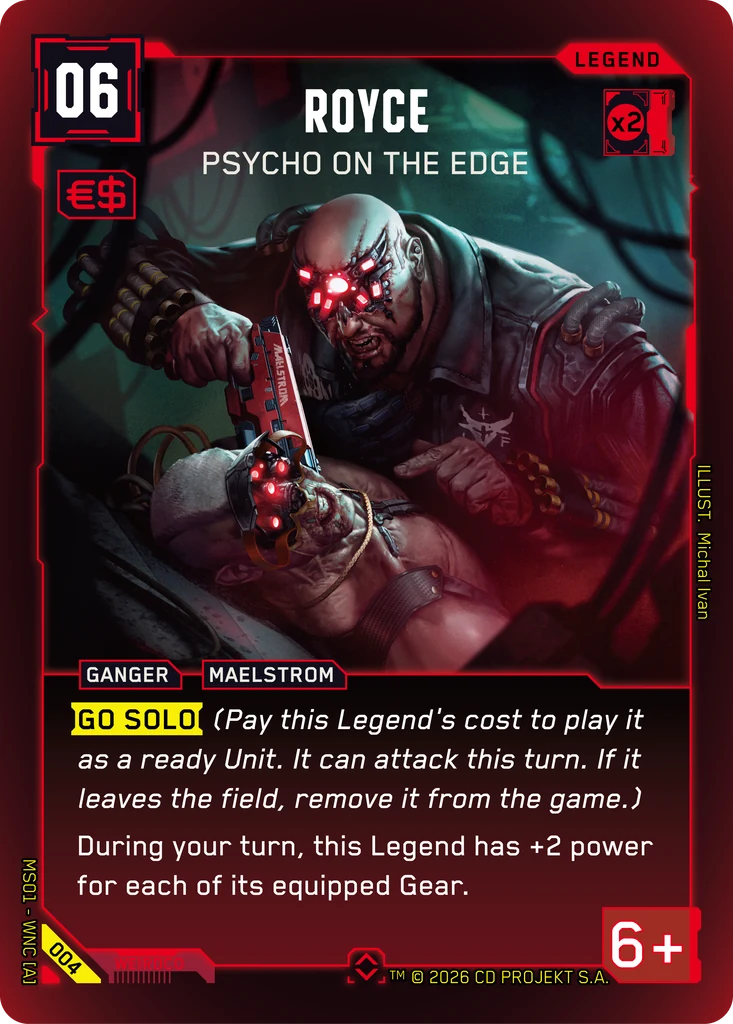 Royce — Psycho on the Edge — Cyberpunk TCG Legend