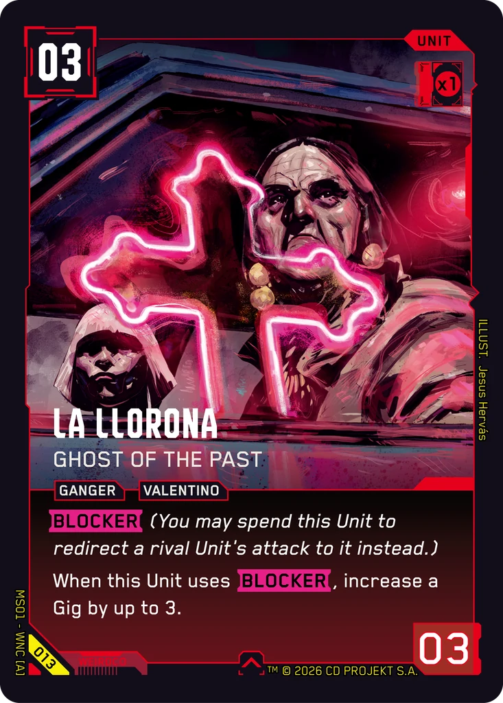 La Llorona — Ghost of the Past — Cyberpunk TCG Unit