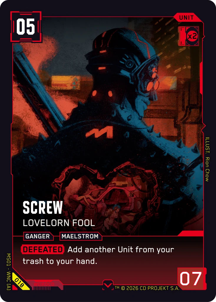 Screw — Lovelorn Fool — Cyberpunk TCG Unit