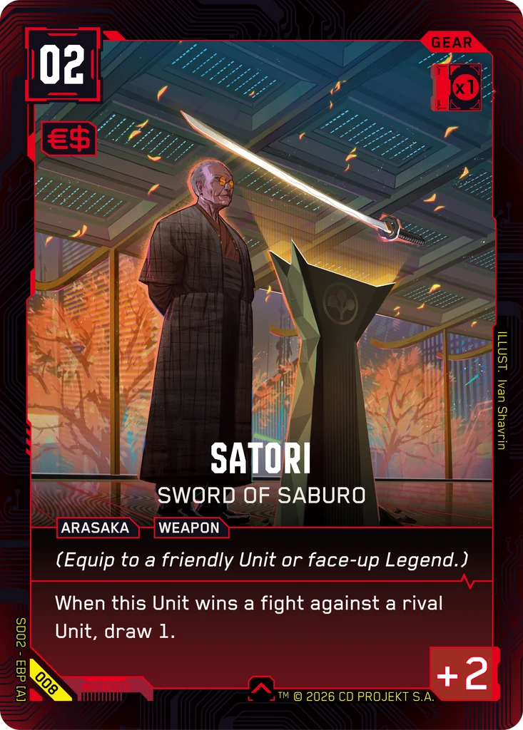 Satori — Sword of Saburo — Embracing Power — Retail Starter Deck #008