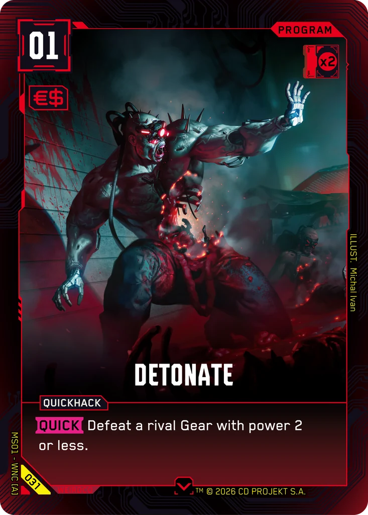 Detonate — Cyberpunk TCG Program