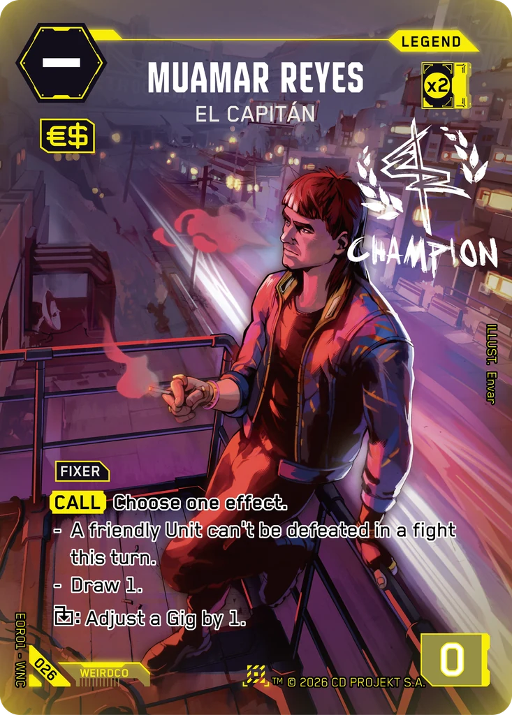 Muamar Reyes: El Capitán, Edgerunner Open S 1 #026