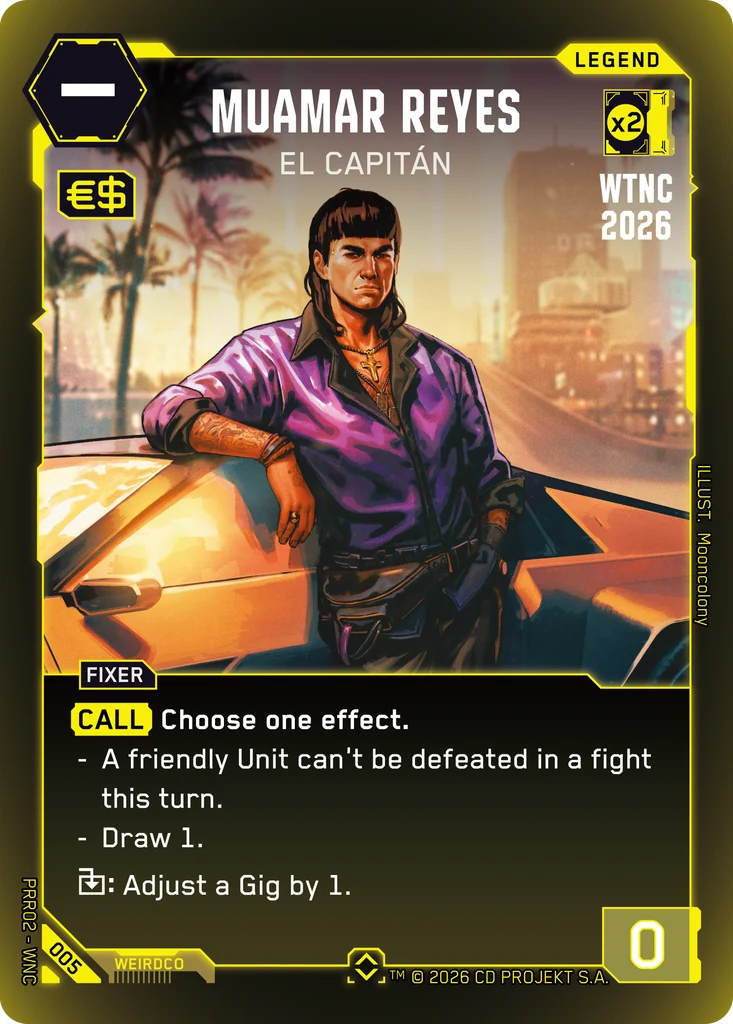 Muamar Reyes: El Capitán, Pre-Release Retail #005