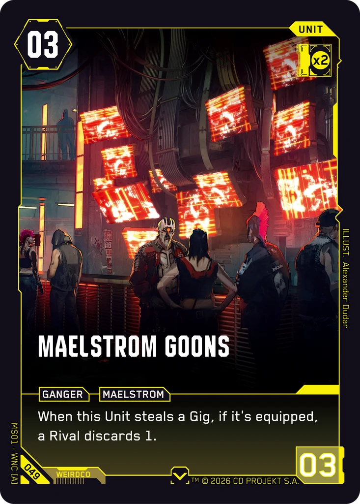 Maelstrom Goons — Cyberpunk TCG Unit