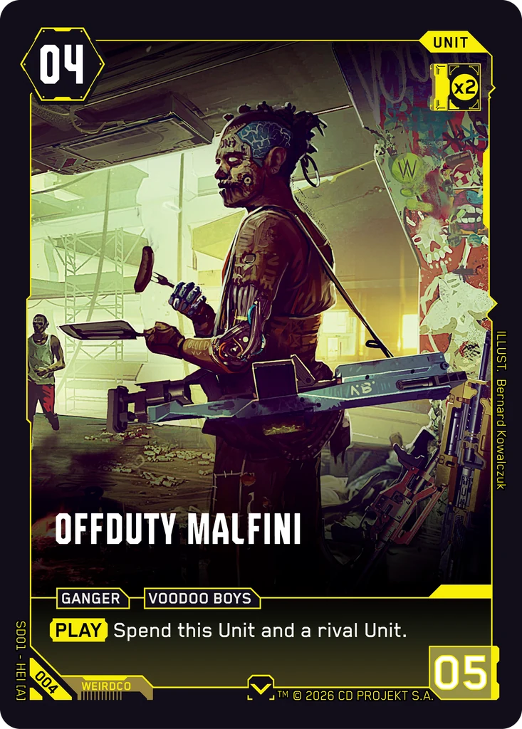 Offduty Malfini — The Heist — Retail Starter Deck #004