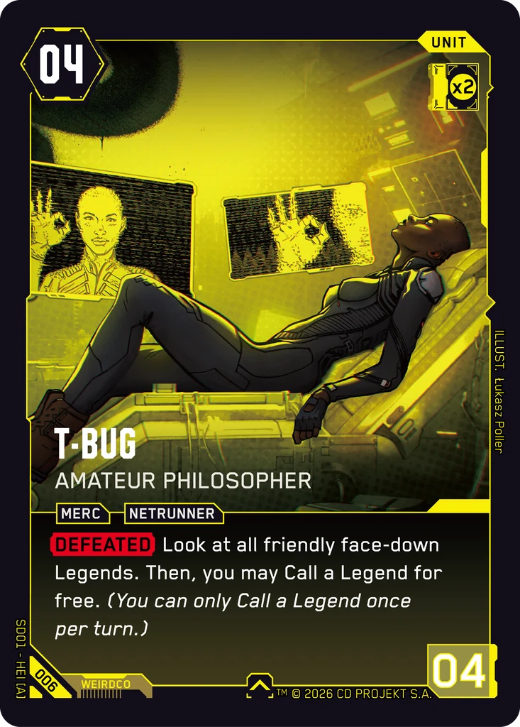 T-Bug — Amateur Philosopher — The Heist — Retail Starter Deck #006