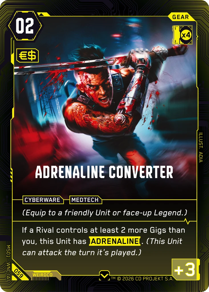 Adrenaline Converter — Cyberpunk TCG Gear