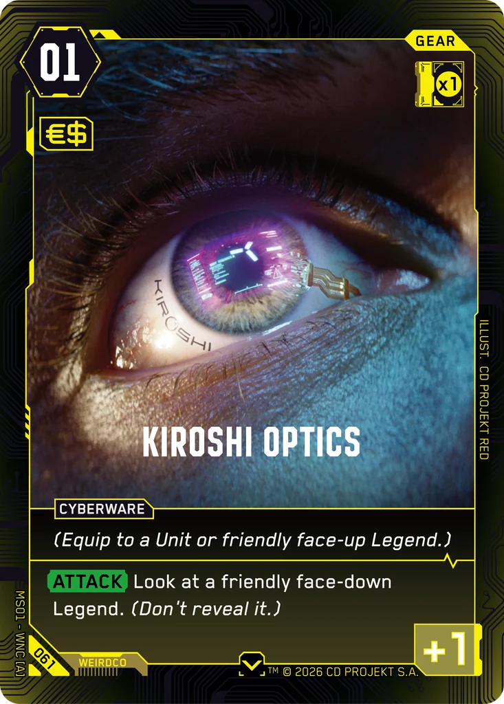 Kiroshi Optics — Cyberpunk TCG Gear