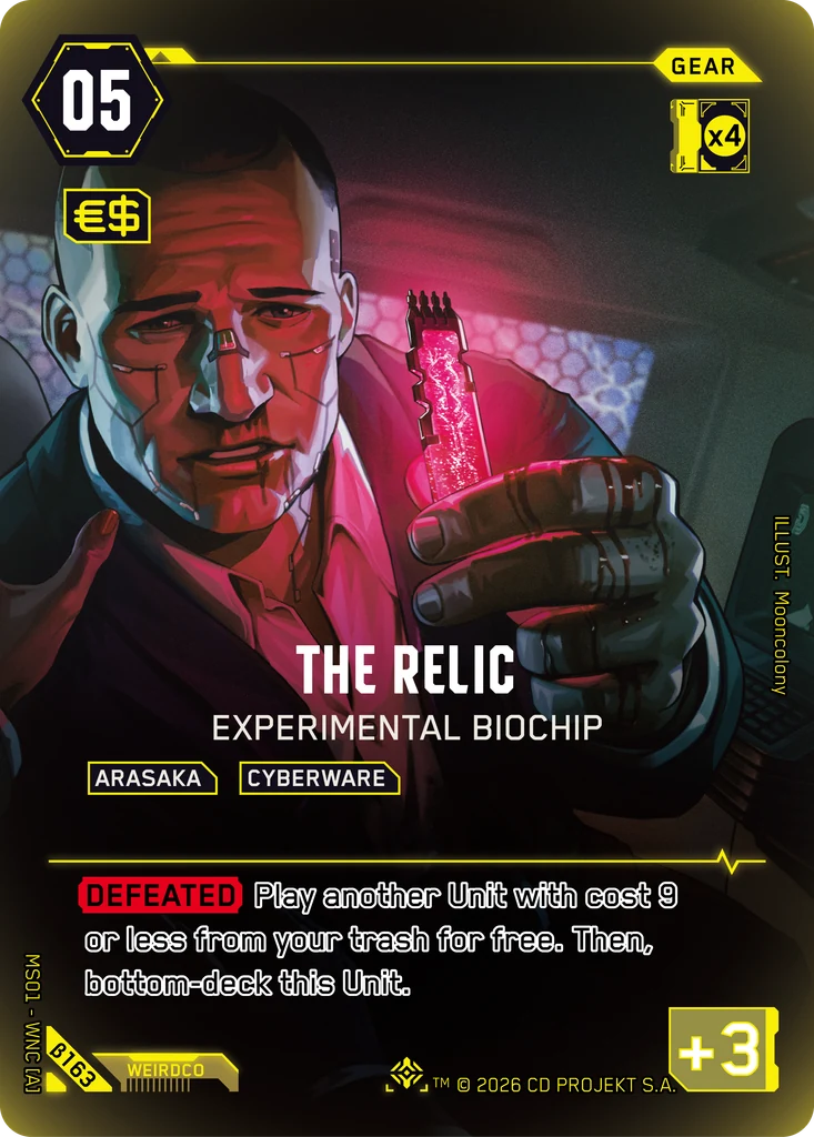 The Relic — Experimental Biochip — Welcome to Night City — Beta #β163