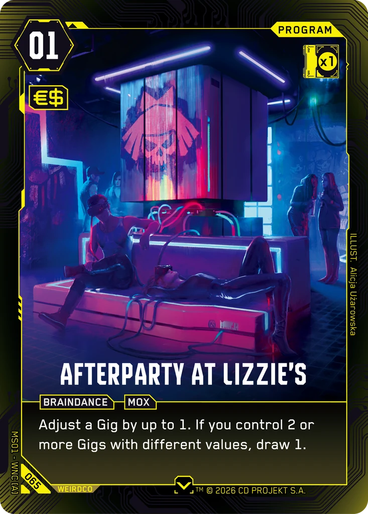 Afterparty at Lizzie's — Cyberpunk TCG Program