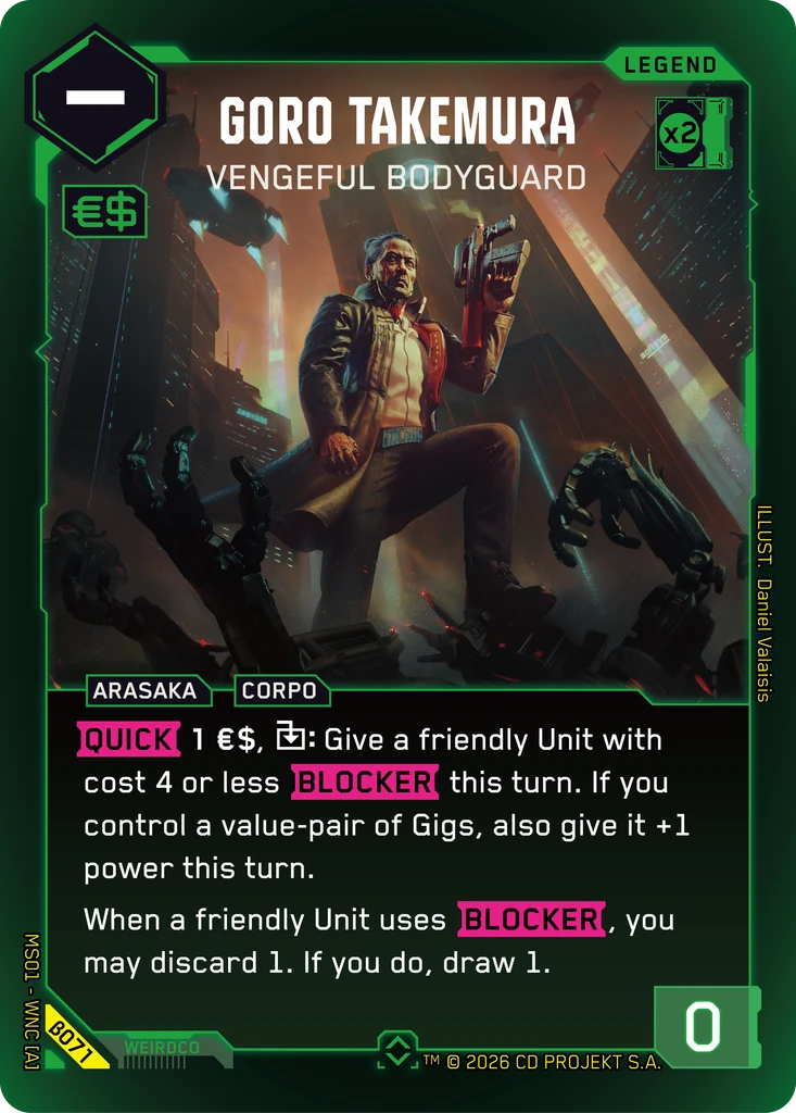Goro Takemura — Vengeful Bodyguard — Welcome to Night City — Beta #β071
