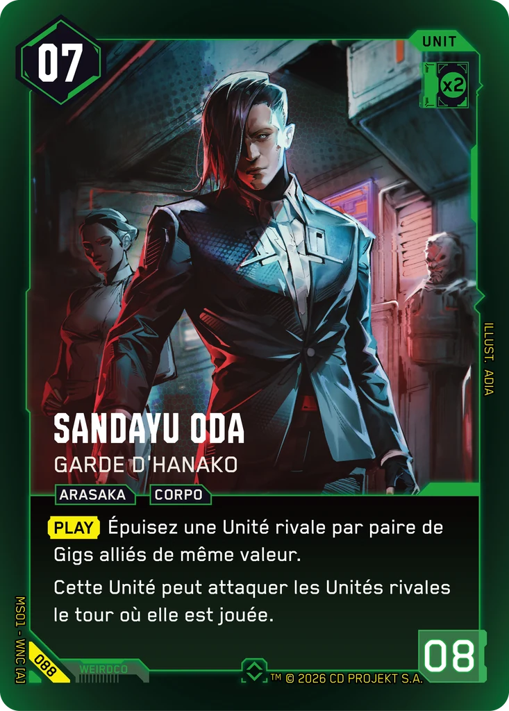 Sandayu Oda: Garde d'Hanako