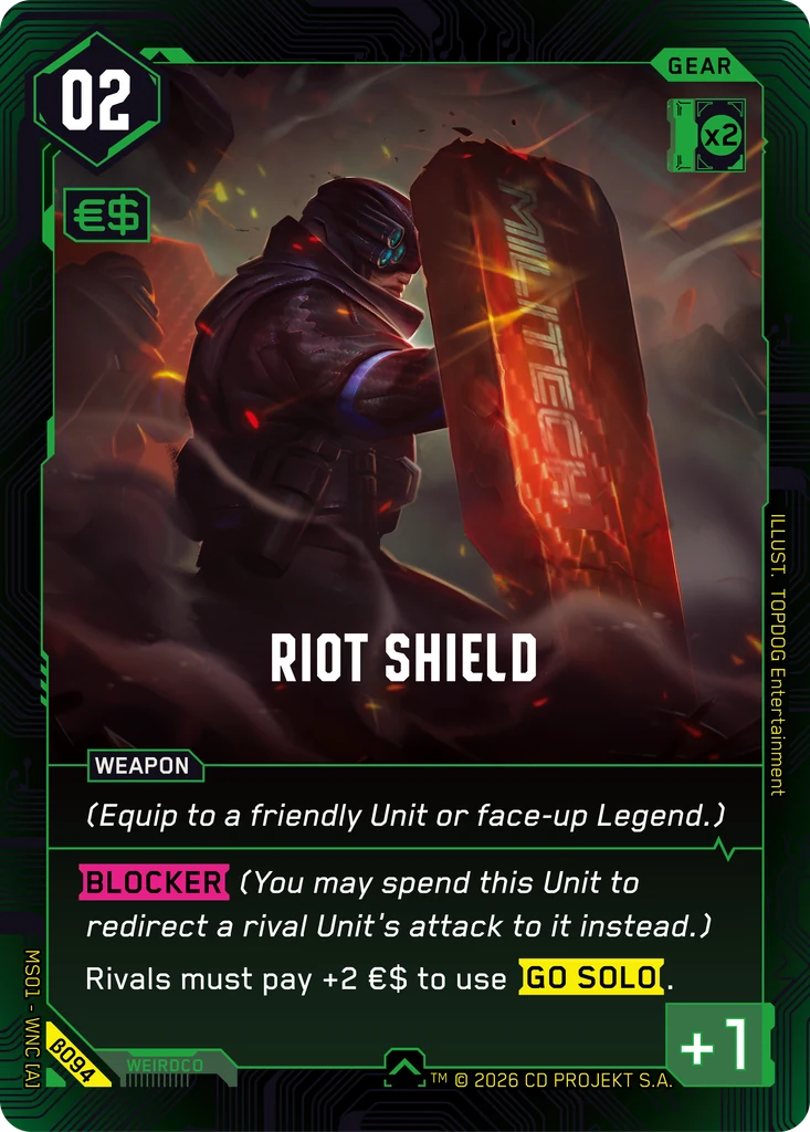 Riot Shield — Welcome to Night City — Beta #β094
