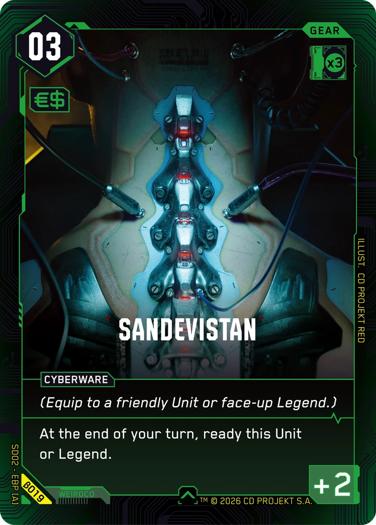 Sandevistan — Embracing Power — Beta Starter Deck #β019