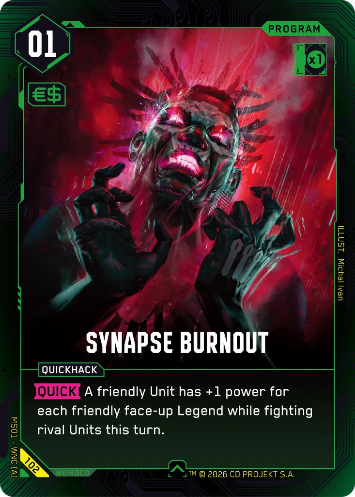 Synapse Burnout — Cyberpunk TCG Program