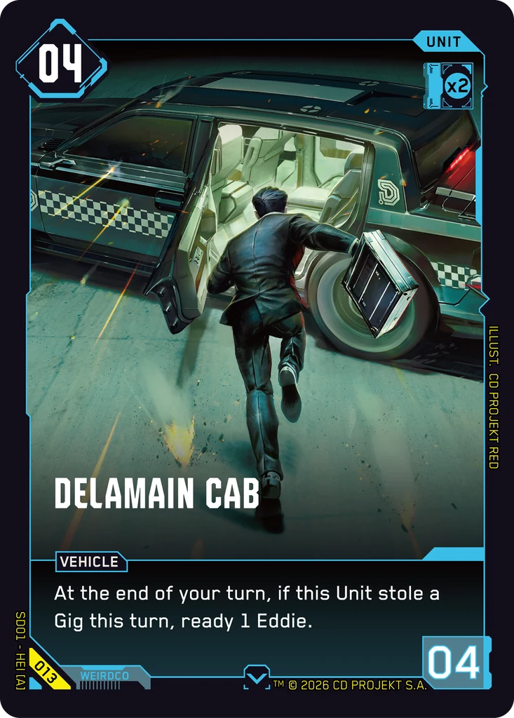 Delamain Cab — The Heist — Retail Starter Deck #013