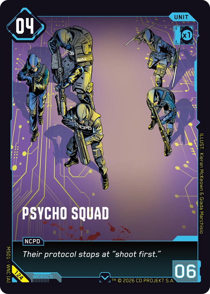 Psycho Squad — Cyberpunk TCG Unit