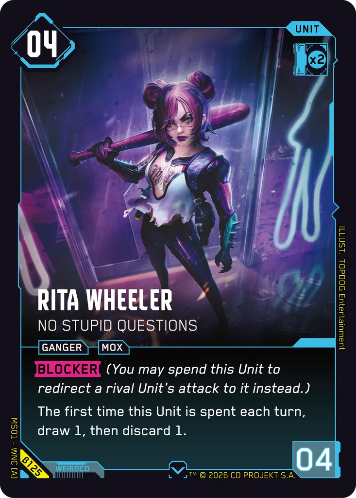 Rita Wheeler — No Stupid Questions — Welcome to Night City — Beta #β125