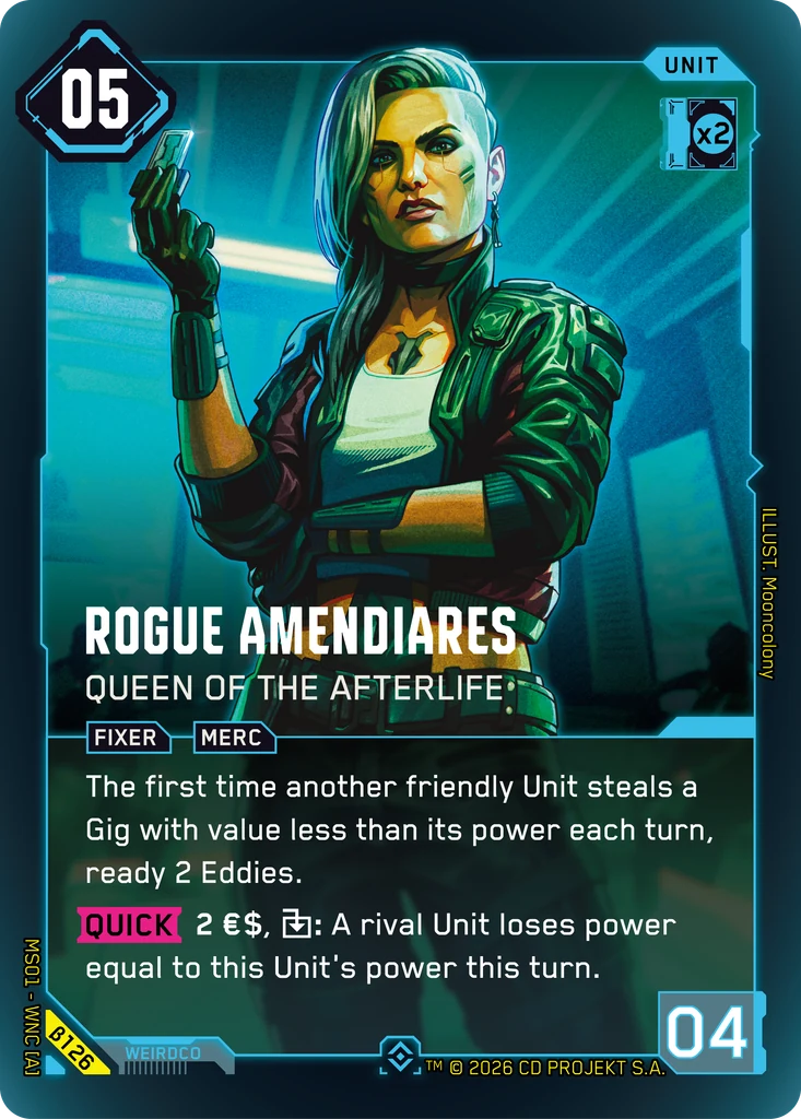 Rogue Amendiares — Queen of the Afterlife — Welcome to Night City — Beta #β126