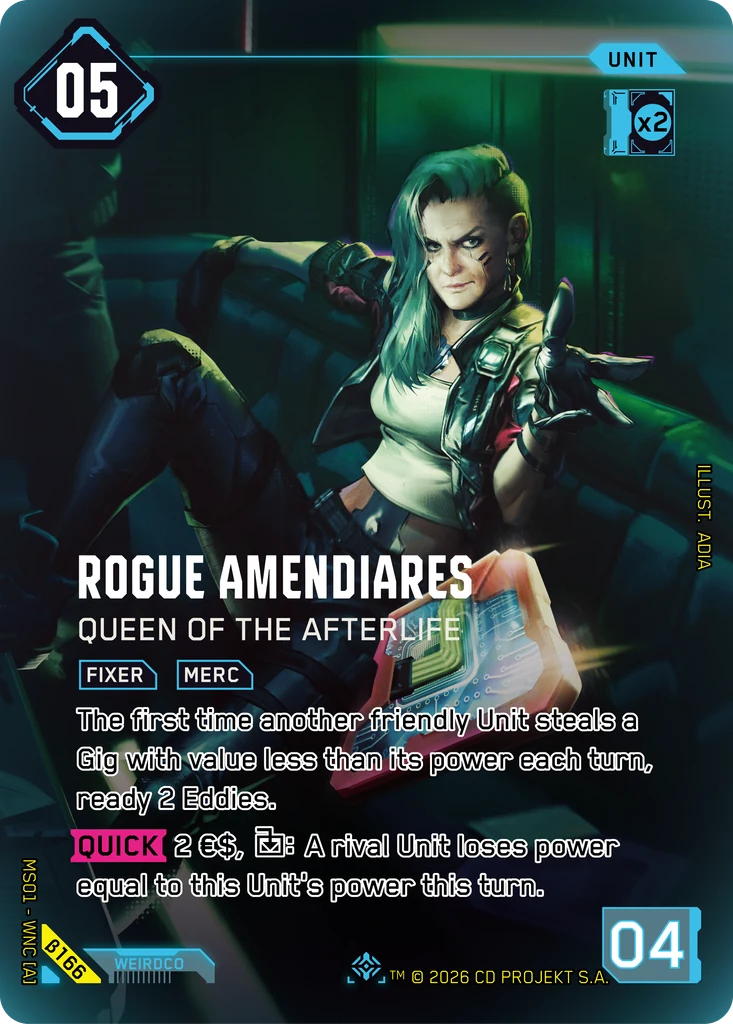 Rogue Amendiares — Queen of the Afterlife — Welcome to Night City — Beta #β166