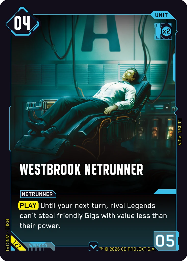 Westbrook Netrunner — Cyberpunk TCG Unit