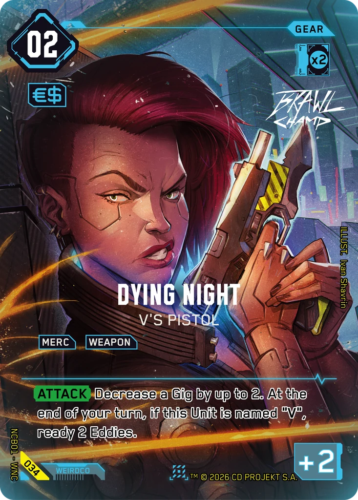 Nuit Moribonde: Le Pistolet de V, Night City Brawl S 1 #034
