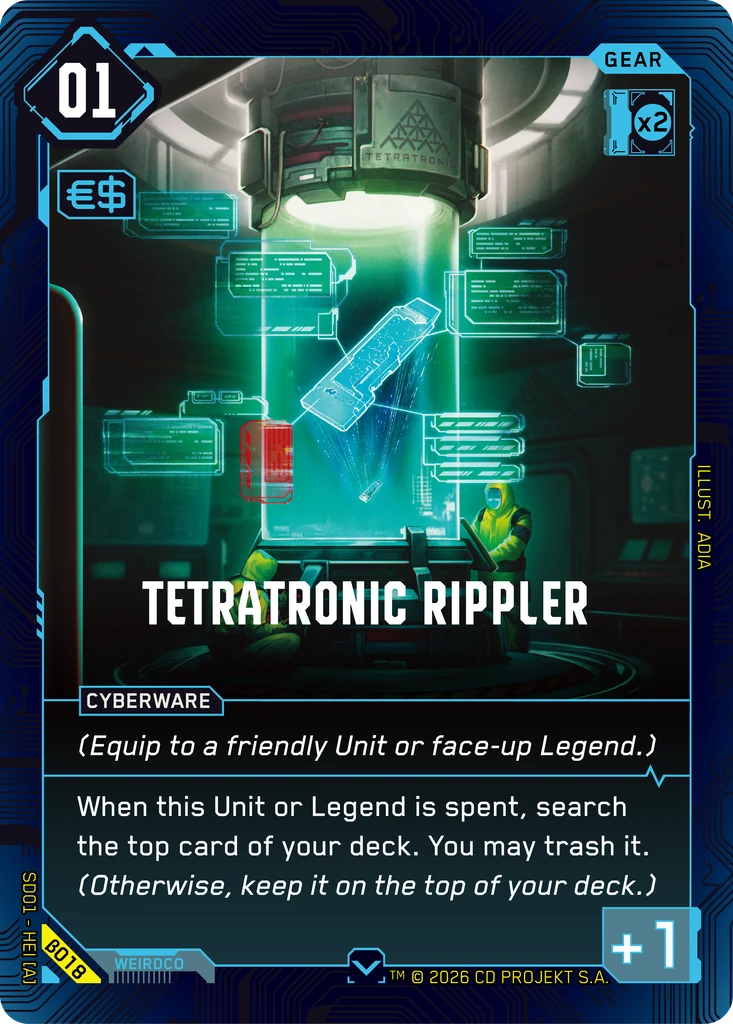 Tetratronic Rippler — The Heist — Beta Starter Deck #β018