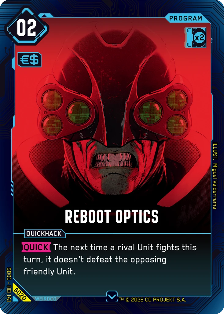 Reboot Optics — The Heist — Beta Starter Deck #β020
