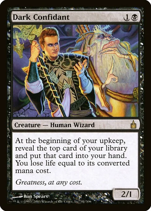 Dark Confidant, Ravnica, illustration de Ron Spears